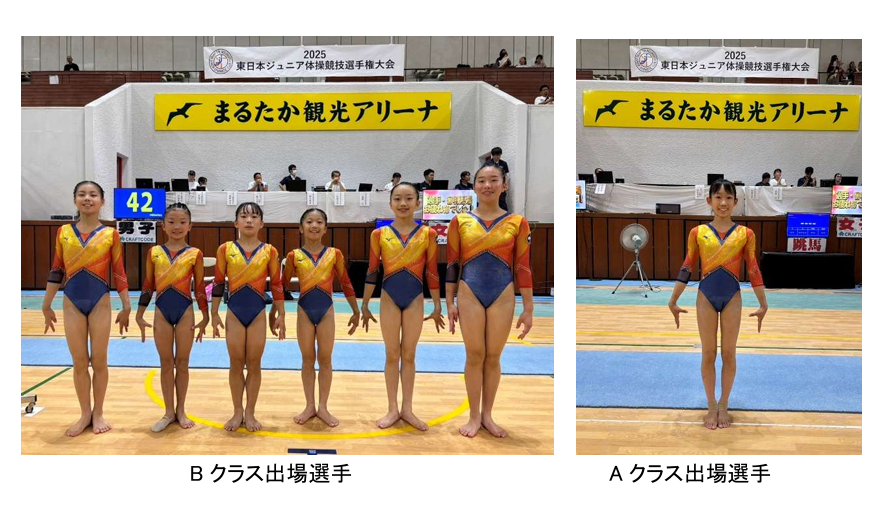 2025 年 東日本ジュニア体操競技選手権大会 出場選手